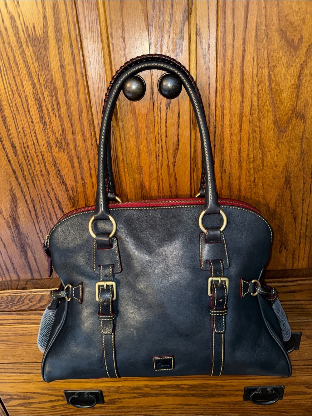 Dooney & Bourke Florentine Domed Buckle Satchel in Teal